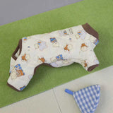 Koala Print Dog Jumpsuit – Warm Cotton Winter Coat for Small Dogs