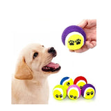 Mini Tennis Ball Dog Toy – Soft Elastic Chew for Puppies