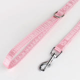 Bling Dog Harness & Leash Set – Warm Fur Vest with Bowtie for Small & Medium Dogs & Cats