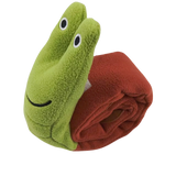 Interactive Dog Puzzle Feeder Toy – Durable Plush Snail with Squeaker, Foldable & Chew-Resistant