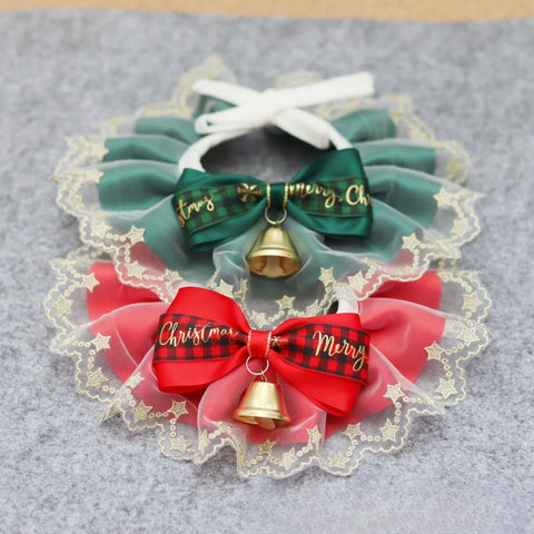 Lace Bib Christmas Accessories for Small Pest