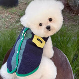 Autumn Winter Dog Coat – Flower Pet Jacket for Small Dogs & Cats