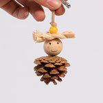 ‌Natural Pine Cone Bird Chewing Toy - Durable Climbing Gym for Lovebirds/Conures/Quaker Parrots ‌