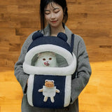 Cozy Pet Carrier Backpack – Portable Travel Bag for Cats & Small Dogs