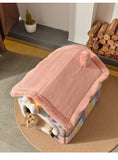 Foldable Easter Pet House – Warm Cave Bed for Small & Medium Dogs & Cats