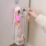 Wall-Mounted Pet Toy Storage Bag – Space-Saving Mesh Organizer for Cat & Puppy Toys