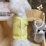 Autumn Winter Dog Coat – Flower Pet Jacket for Small Dogs & Cats