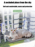 Foldable Cat Window Hammock – Plush Mesh Wall-Mounted Bed