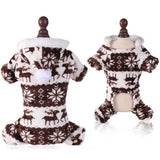Warm Fleece Christmas Dog Pajamas