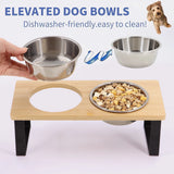 15° Tilted Elevated Cat/Dog Bowls