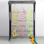 1PC Bird Toy Spiral Cotton Rope Chewing Bar Parrot for climbing and swinging