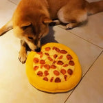 Pizza Plush Squeak Toy – Fun Chew & Teeth Trainer for Dogs