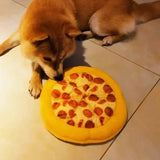 Pizza Plush Squeak Toy – Fun Chew & Teeth Trainer for Dogs