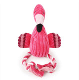 Flamingo Plush Dog Toy – Squeaky Interactive Chew for Puppies
