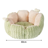 Plush Flower Cat Bed