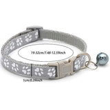 Adjustable Rainbow Flower Cat Collar with Bell