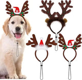 Christmas Pet Antler Headband – Festive Elk Hair Hoop for Dogs & Cats