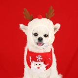 Christmas Dog Costume with Hat and Scarf