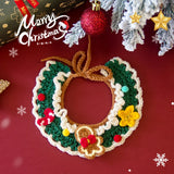 Christmas Decorative Knitted Bib for Small Pets