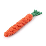 Carrot Rope Dog Chew Toy – Durable Cotton, Safe for Puppies, Teeth Cleaning & Bite-Resistant