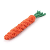 Carrot Rope Dog Chew Toy – Durable Cotton, Safe for Puppies, Teeth Cleaning & Bite-Resistant