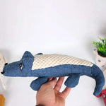 Cartoon Alligator Plush Chew Toy – Interactive Dog Sound & Teeth Trainer