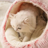 Winter Plush Cat Bed Nest Kennel