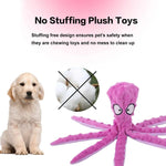 Dog Chew Toys Octopus Non-stuffed Plush Toy for Teething