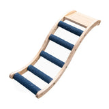 Natural Wooden Bird Perch Ladder Steps for Grinding Claws