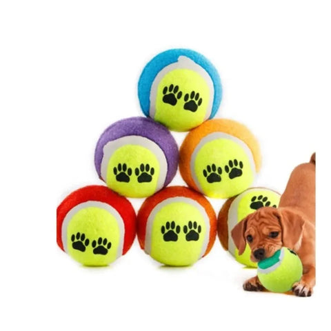 Mini Tennis Ball Dog Toy – Soft Elastic Chew for Puppies