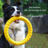 EVA Durable Dog Toy Set (4-Pack) – Flying Disc, Ball & Tug Rope for Puppies & Adult Dogs, Chew-Proof Teeth Cleaning