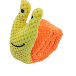 Interactive Dog Puzzle Feeder Toy – Durable Plush Snail with Squeaker, Foldable & Chew-Resistant