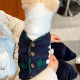 Winter Dog Cardigan – Warm Pet Coat for Small Dogs & Cats