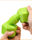 TPR Dumbbell Dog Toy – Squeaky Chew for Teeth Cleaning