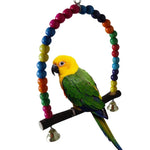 1PC Bird Toy Spiral Cotton Rope Chewing Bar Parrot for climbing and swinging