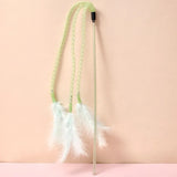 Feather Cat Toy – Interactive Stick with Bell