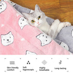 Thick Flannel Cat Sleeping Mat – Winter Blanket