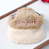 Fleece Winter Pet Baseball Cap – Warm Hat for Small & Medium Dogs and Cats