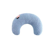 Ultra Soft Cat Pillow – Fluffy Half Donut Calming Bed