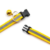 Reflective Adjustable Cat and Small Dog Collars with Bells – 2 Pack