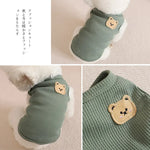 Green Bear Dog Vest – Summer Pet Shirt
