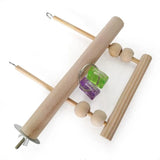 Wooden Bird Swing Toy – Parrot Perch Stand