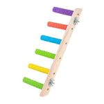 Natural Wooden Bird Perch Ladder Steps for Grinding Claws