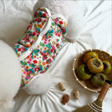 Autumn Winter Dog Coat – Flower Pet Jacket for Small Dogs & Cats