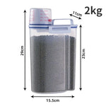 Pet Food Storage Container with Measuring Cup
