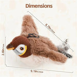 Interactive Cat Toy Flapping Bird with Catnip Rechargeable Simulation