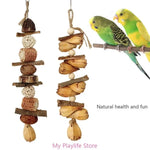 Colorful Block Bird Beak Grinding Toy Promotes Beak Health
