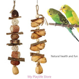 Colorful Block Bird Beak Grinding Toy Promotes Beak Health