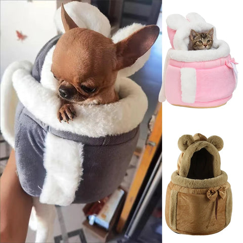 Winter Warm Pet Carrier Backpack for Small Dogs & Cats