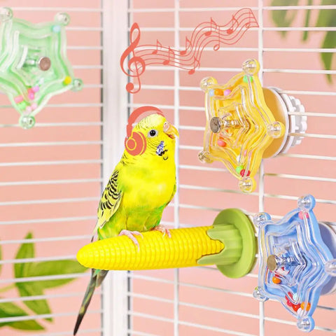 Colorful Parrot Flying Saucer Toy With Music